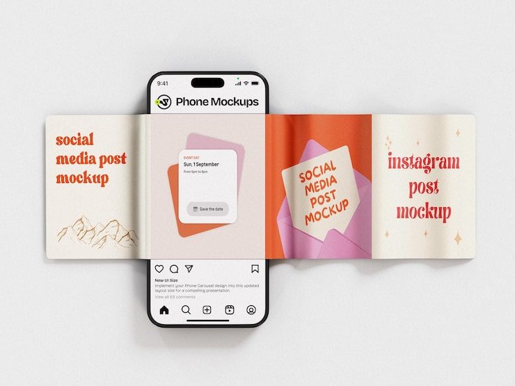 Social Media Posts example from the existing product catalogue